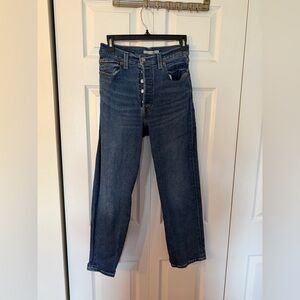 Levi ribcage ankle jeans